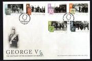 2010 Isle of Man Centenary of Accession of King George V Commemorative Stamps First Day Cover (FDC)