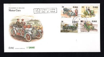 1989 Ireland Irish Motoring Classics Commemorative Stamps An Post First Day Cover (FDC) with Durlas (Thurles) cancel