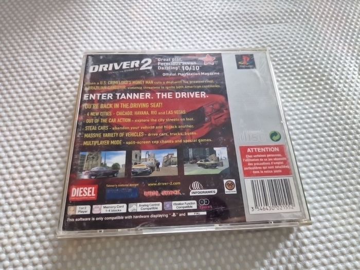 Driver 2  PlayStation1 Ps1 PlayStation2 Ps2 Games Original
