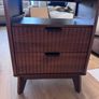 walnut bedside cabinet/ table Image 2