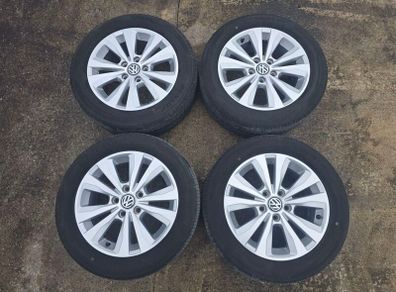 Genuine Volkswagen 16" Alloy Wheels & Dunlop Veuro VE304 Tyres (205/55/R16)