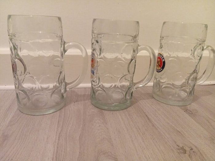 Original Erdinger Weissbrau 1litre Beer Glasses