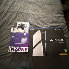 PS5 Pro + DualSense Edge + INZONE H9 + 1TB SSD Upgrade + Extra stick module (new)