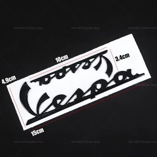 Vespa 3D PVC Texture Stickers Motorcycle Emblem Badge Decals for LX150 LX LXV S125 Scooter Fuel Tank Wheel Decor Accessories