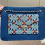 Ruby Shoo "New York" Teal Blue Clutch Crossbody Bag Image 2
