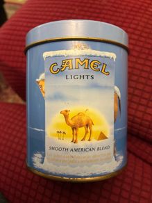 Very Rare Camel Lights Metal Box