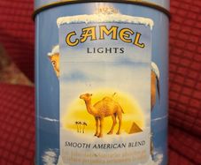 Very Rare Camel Lights Metal Box