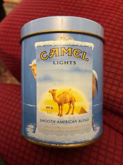 Very Rare Camel Lights Metal Box