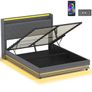 King Bed Frame with Headboard Image 2