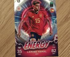 Match Attax Euro 2024 Lamine Yamal Energy Card