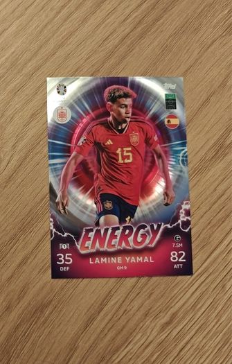 Match Attax Euro 2024 Lamine Yamal Energy Card