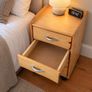 Solid Pine 4-Drawer Storage Unit on Wheels Image 2