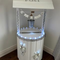 Wedding post wishing well