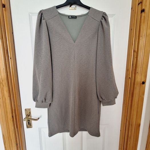 Khaki Green Zara Dress - S