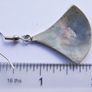 Vintage Alpaca Mexico Turquoise & Abalone Inlaid Silver Earrings Image 7