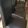 Brown Leather dining room chairs Image 4