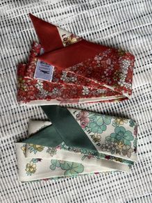 Longchamp Silk Scarf / Twilly x 2