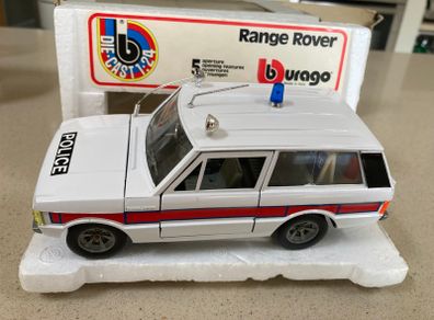 Range Rover Police Scale 1/24 Year 1978 Burago