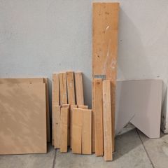 Shelf & spare wood blocks
