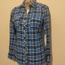 Zara Blue Check Shirt Image 4