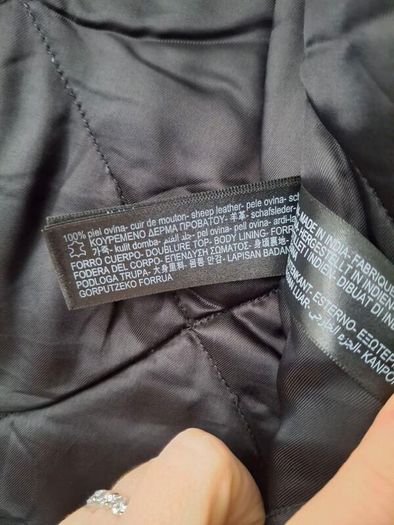 Massimo Dutti Leather Jacket (Size M)