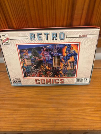 Retro comic puzzle