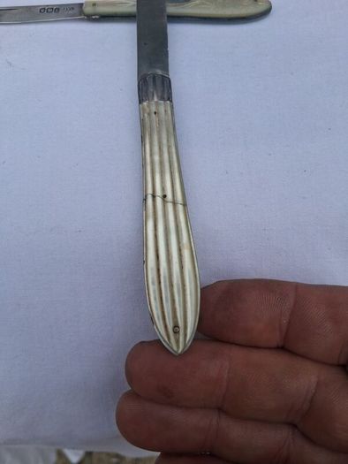 2 X John Yeomans Cowlishaw Sterling Silver Fruit Knives