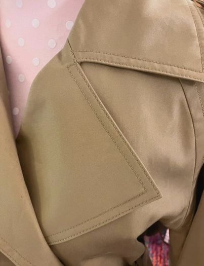 BAPY By A Bathing Ape Beige Trench Coat - Gold Star Buttons - Size S (14) see fit note
