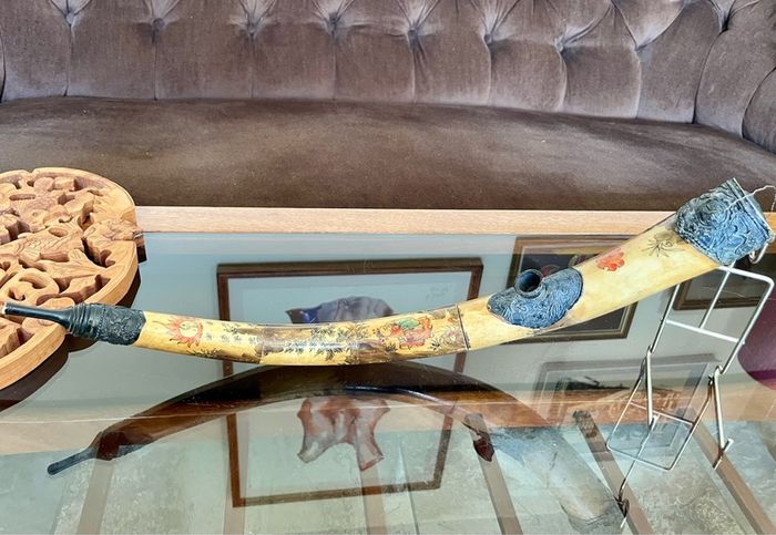 Repro China Ming Guo period 1920s Bone Opium Pipe