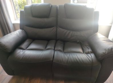 Electric recliner two seater