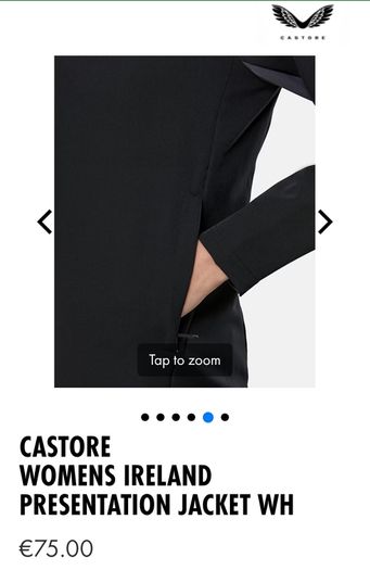 Brand New Castore Womens Ireland Presentation Jacket - Size - U.K.18 - Smaller Fit More A Size - U.K.16 - RRP - 75.00