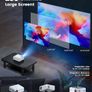 Mini Projector, ClokoWe WiFi Projector with Projector 1080P Full HD, 14000 Lux Portable Video 4K Projector Compatible with iphone TV Stick PS5 HDMI USB, Multimedia Home Movie Theater Projector Image 6