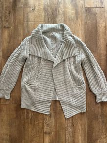 Reiss light grey chunky cardigan