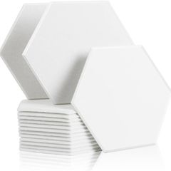 NEW SALE | High Density Hexagon Acoustic Panels,Acoustic Foam Panels 30 x 26 x1 cm Beveled Edge Tiles Sound Proof
