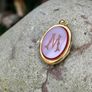 Antique Victorian Carnelian Locket Pendant 'M' Image 2
