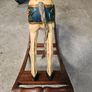 Handmade Handcrafted Wooden Painted Rocking Horse Image 2