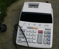 Sharp EL1607P 12 DIGIT Printing Calculator Mains Powered