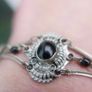 Vintage 925 Sterling Silver - Vintage Black Onyx Chain Bracelet 13,8g Image 9