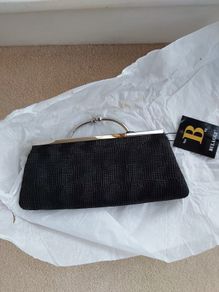 Bullaggi Black Evening Clutch Purse