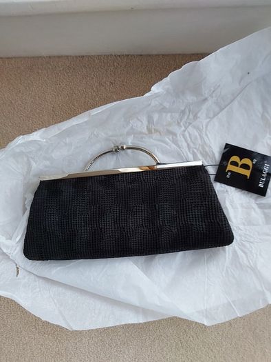 Bullaggi Black Evening Clutch Purse