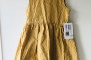 Brand new with tags mustard Orla kiely style ditsy flower pattern vintage style mamas &amp; papas tea dress age 2-3
