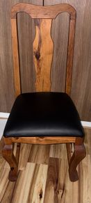 vintage solid wooden chairs