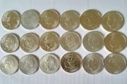 Lot A of 6 ,Eisenhower 40% Silver Dollars