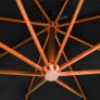 Hanging Parasol with Pole Black 3.5x2.9 m Solid Fir Wood Image 2