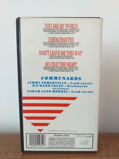 Communards The Video Singles Vhs Pal Video Cassette Tape 1986 (SUPER RARE)
