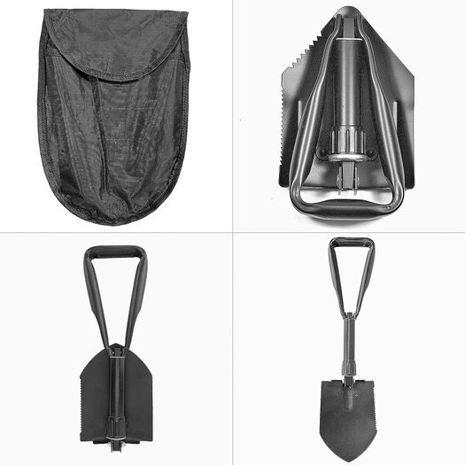 AA Emergency Snow Shovel - For Car, Home and Travel - Compact and Tough for Winter and Adverse Weather