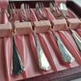 Vintage Silverplate Cake Fork Set Image 2