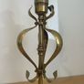 Art Noveau EFESCA Brass and copper table lamp with twisted cable c1910 Image 4
