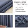 NEW SALE | Blackout Curtains for Bedroom - Eyelet Top Window Treatment Curtain 2 Panels for Energy Saving Decorative Door Curtains, 46 inch x 54 inch (Width x Length), Haze Blue Image 3