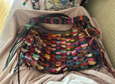 Leather Mutli-Colour Bag